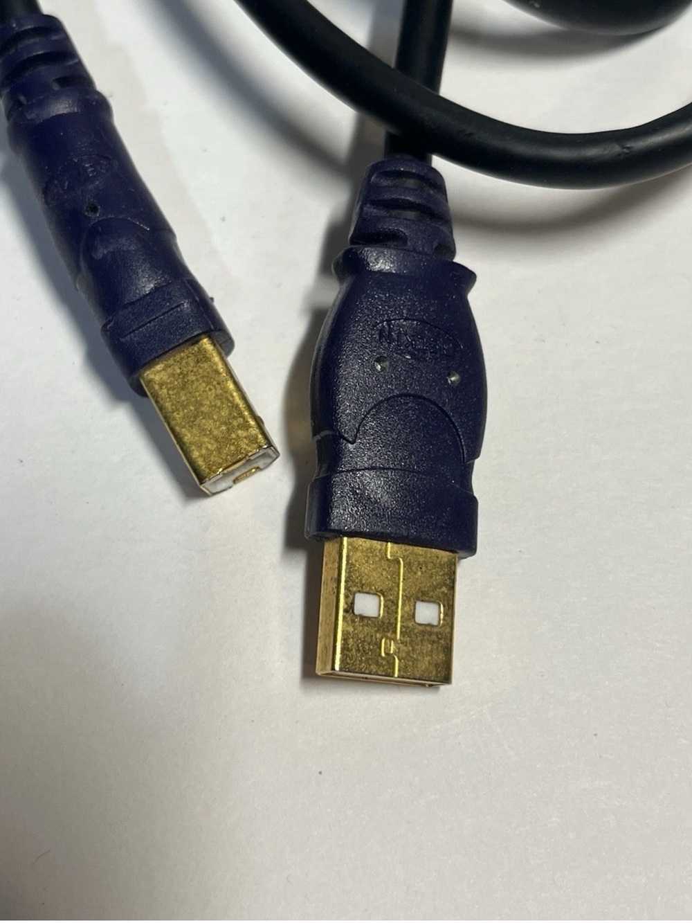High-Speed Gold-Tip USB A to B Printer/Peripheral Cable – 6ft